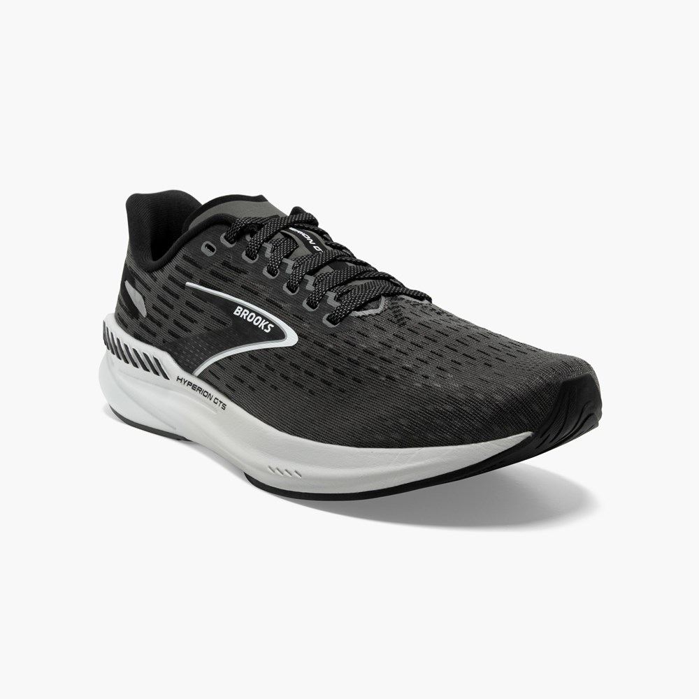 Chaussures Running Route Brooks Speed Support Hyperion GTS Blanche Noir Femme | AIR-8228500